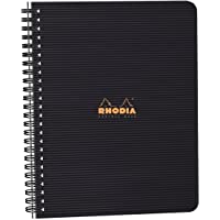 Los mejores  - Clairefontaine 119970C - Rhodiactive cuaderno- 160 páginas- A5- negro